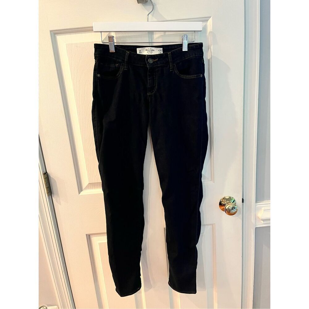 Abercrombie & Fitch Dark Wash Slim Leg Stretch Jeans sz 6R